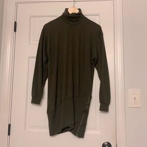 Young fabulous and broke sweater dress with zippers at bottom